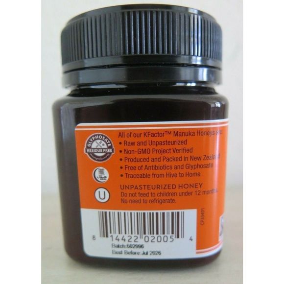Wedderspoon Raw Monofloral Manuka Honey KFactor 16, 8.8 oz, Exp. 07/2026 - Picture 3 of 4